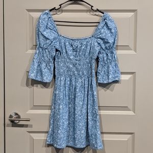 Topshop Cotton Floral Mini Dress - Size 4